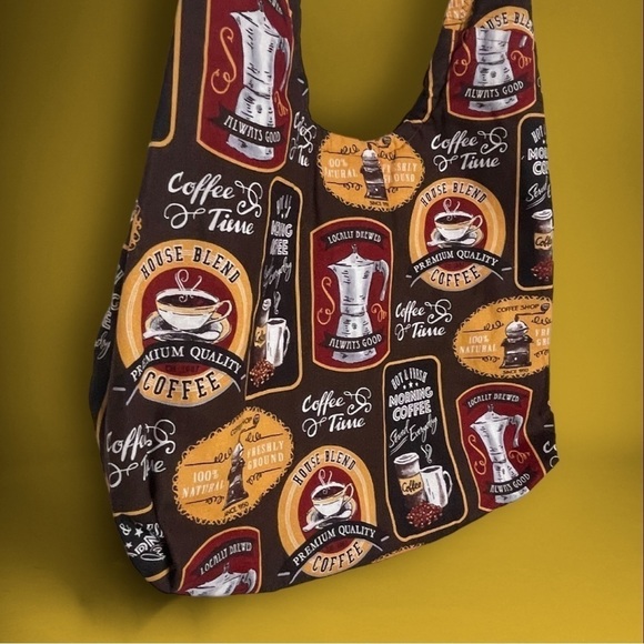 MORNING Coffee Sling Bag Hobo Purse - Picture 2 of 16